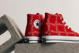 Converse x JW Anderson All Star Chuck 70 Grid Hi - Flame Scarlet/White
