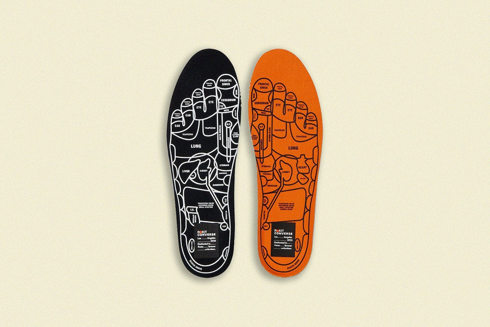 Converse x Rokit Pro Leather Ox "Orange Pop" - White/Optical White