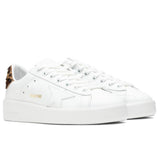 Women's Pure Star - White/Brown Leopard