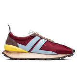 Nylon Running Sneaker - Burgundy/Light Blue