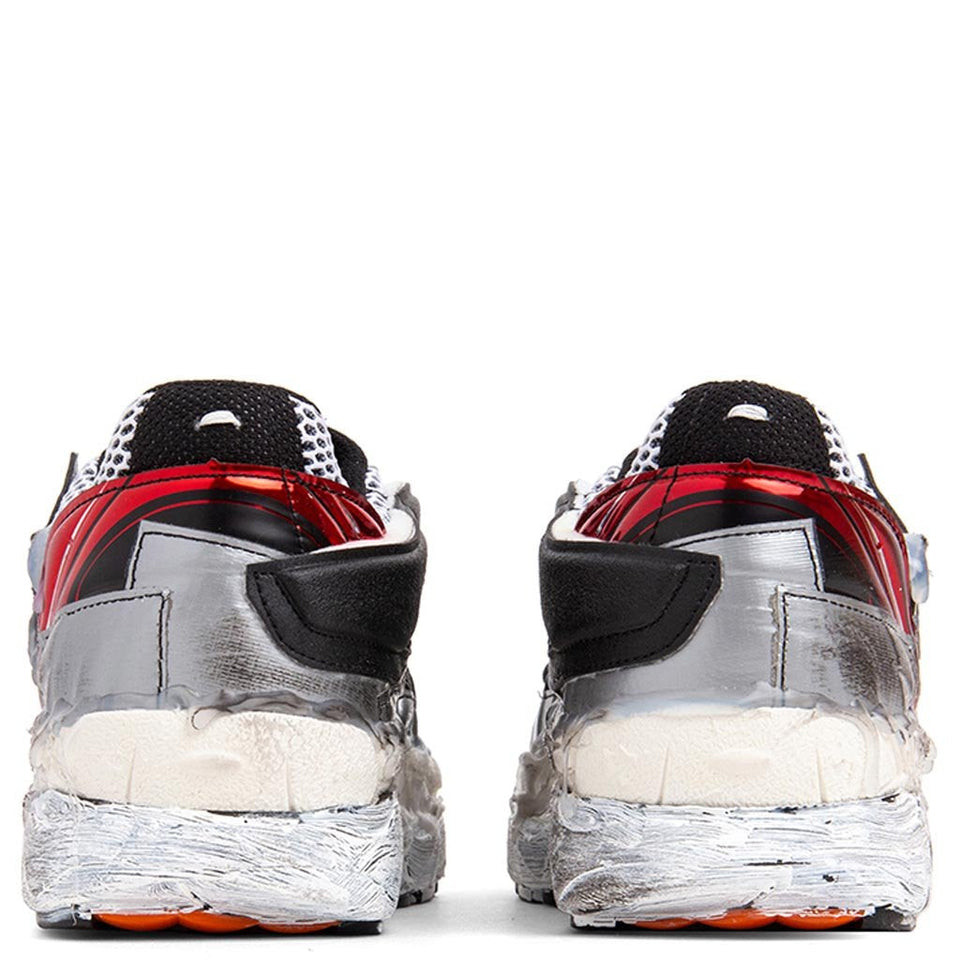 Fusion Sneaker Low Top in Black/White/Red