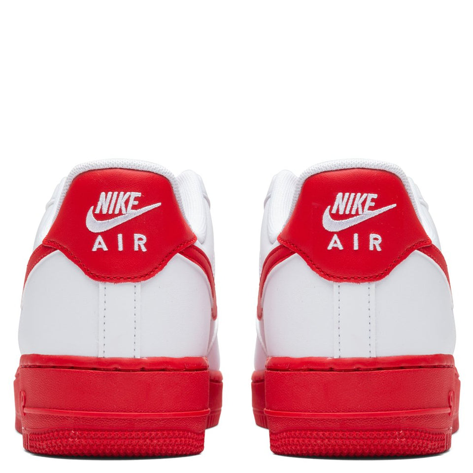 Air Force 1 '07 - White/University Red Midsole