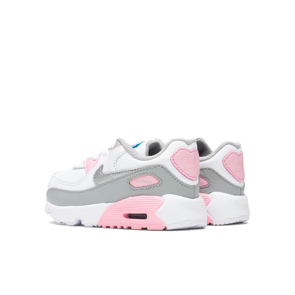 Air Max 90 LTR (TD) - Light Smoke Grey/Metallic Silver/White/Pink