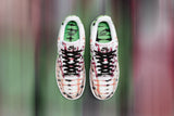 Women's Air Force 1 Low "Black Tie Dye" - White/Green Strike