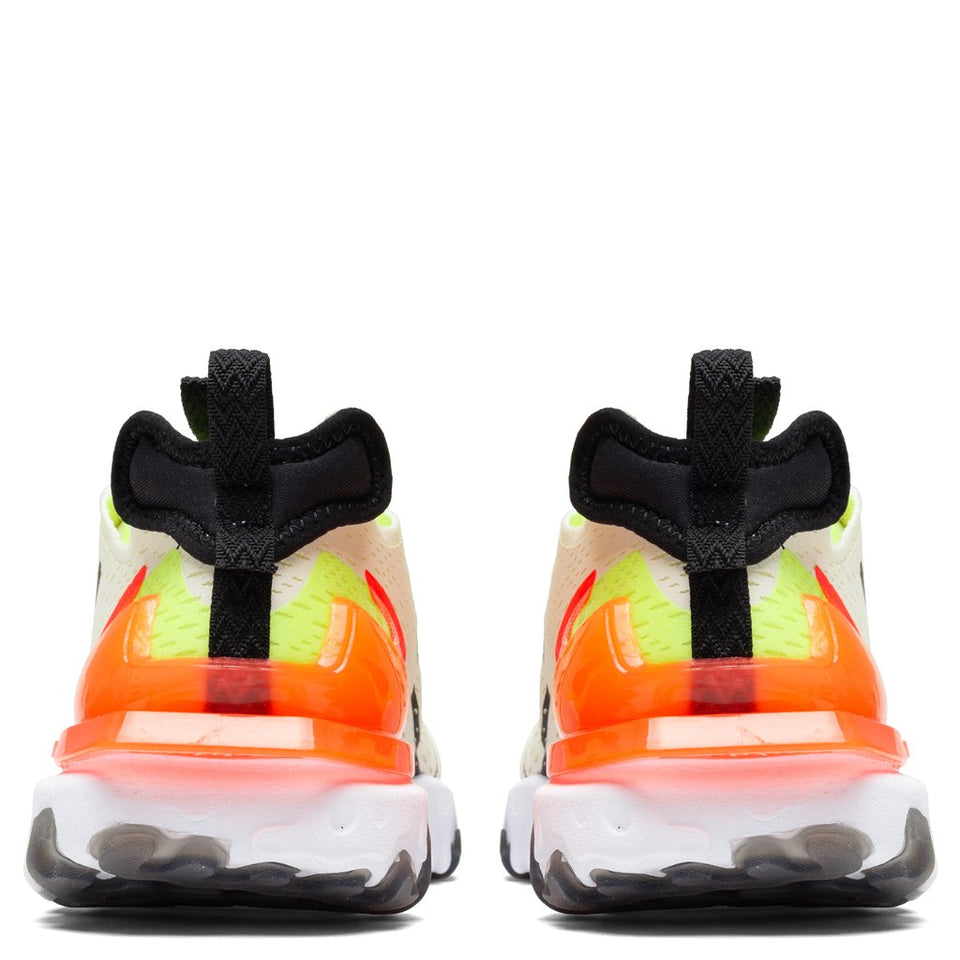 Women's React Vision - Pale Ivory/Black/Volt/Laser Crimson