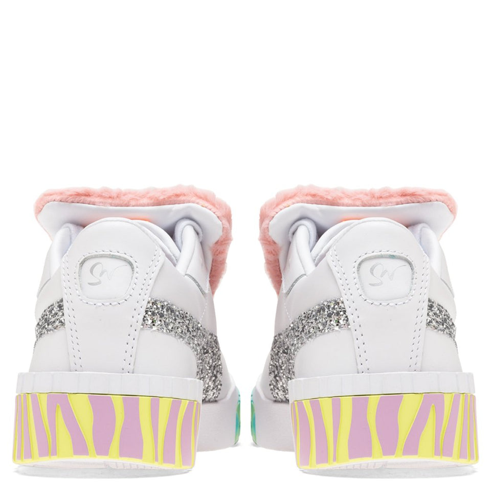 Puma x Sophia Webster Women's Cali Fur - Puma White-Metallic Silver