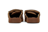 Suicoke x John Elliott Sherpa Fleece Sliders - Brown