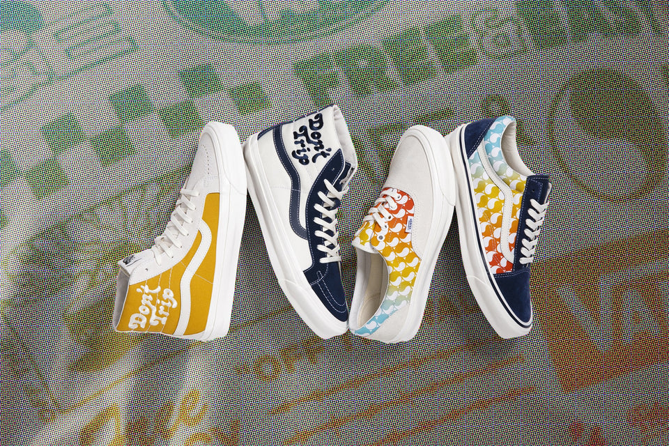 Vans Vault x Free & Easy OG Sk8-Hi LX - Dress Blues/Marshmallow